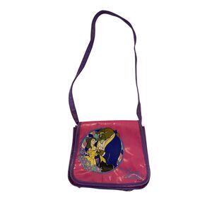 Vintage Disney Beauty And The Beast Kids Crossbody Purse Rare Princess Bag Girls